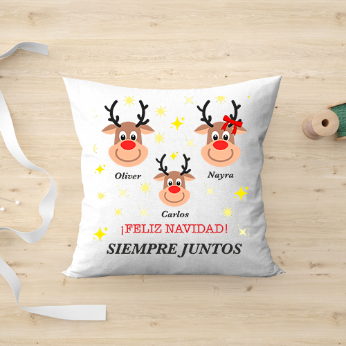 Cojín (Familia Renos Navideños)