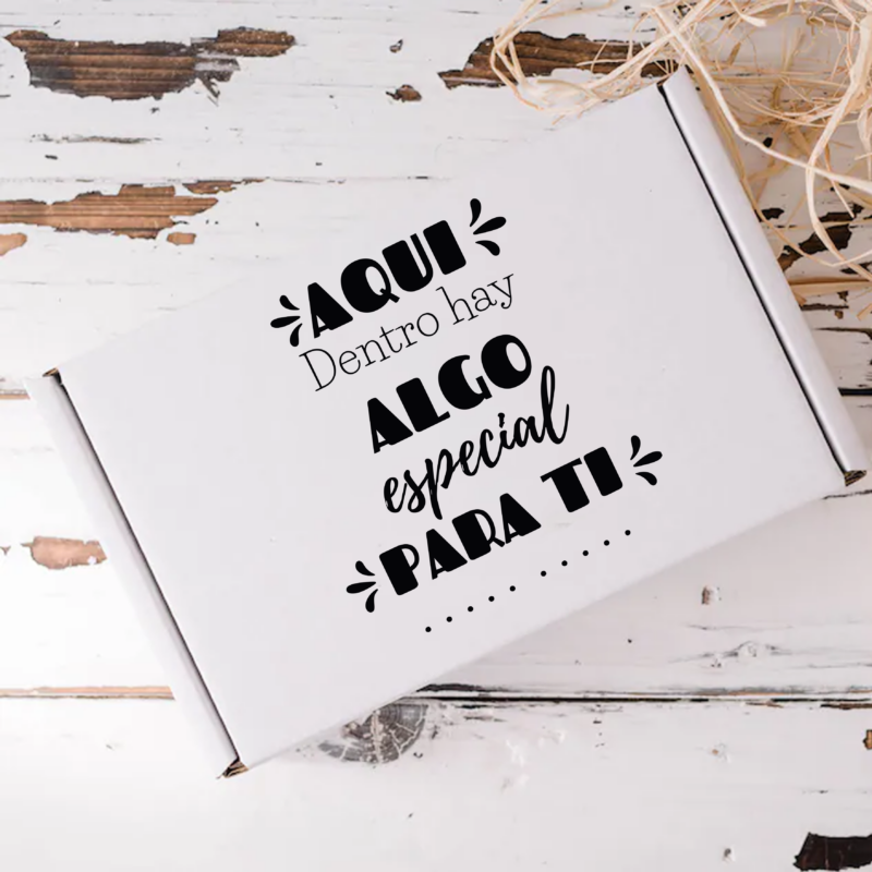 Caja "Aquí dentro hay algo especial para ti"