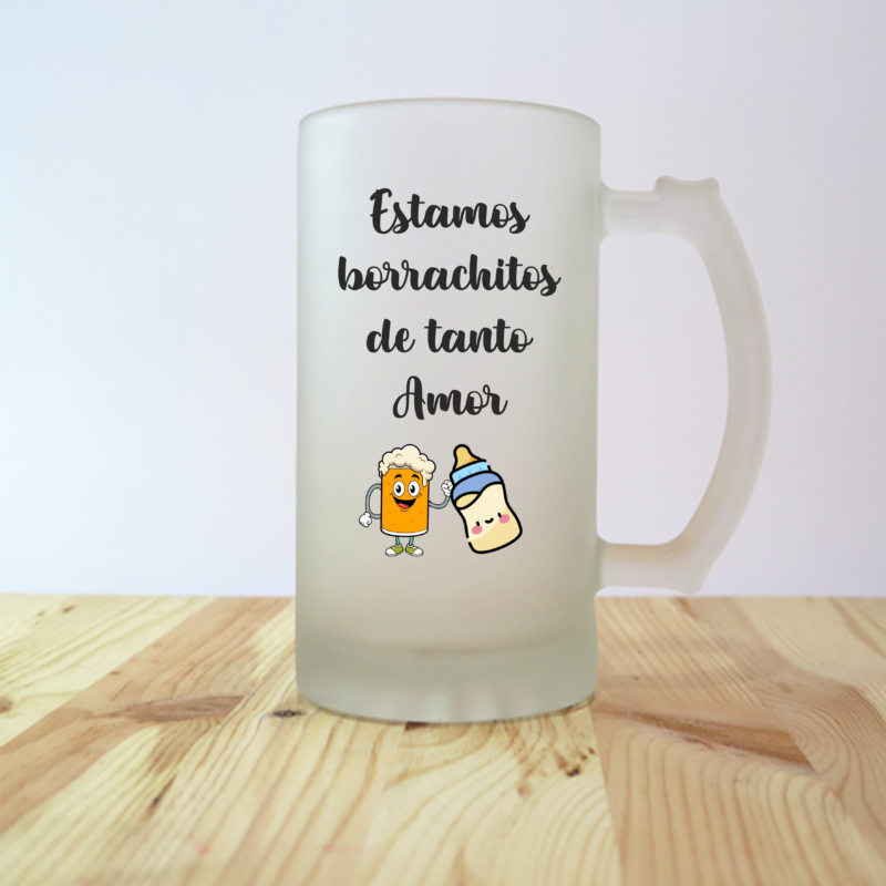 Jarra "Estamos borrachitos de tanto amor"