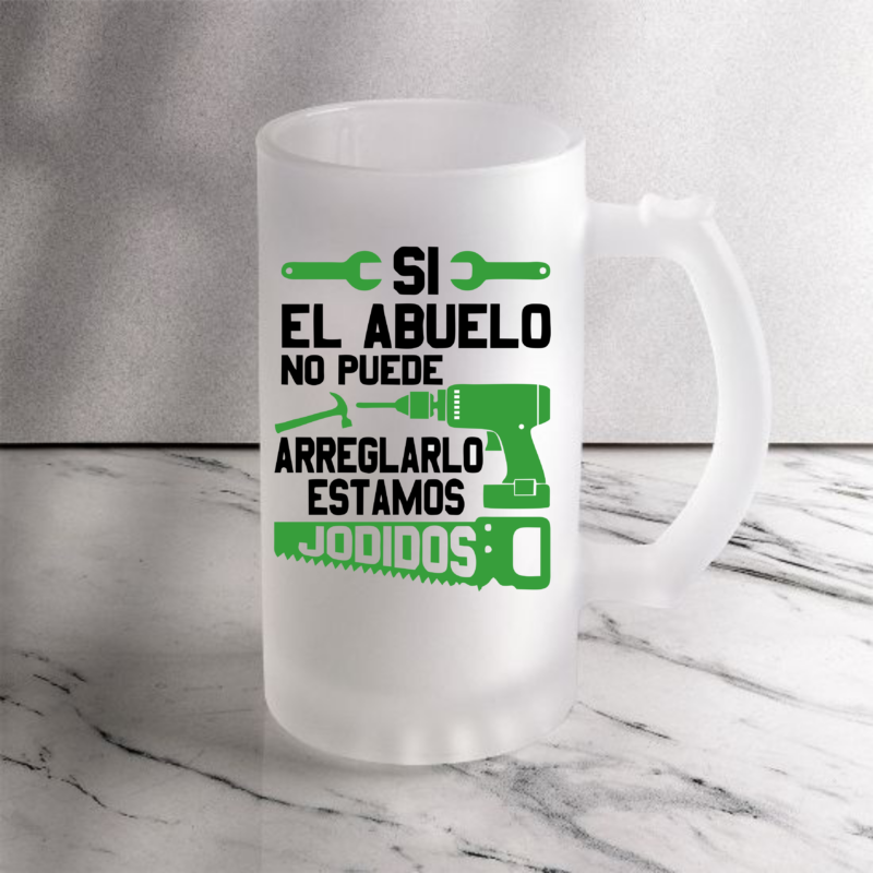 Jarra "Si el abuelo no puede arreglarlo..."