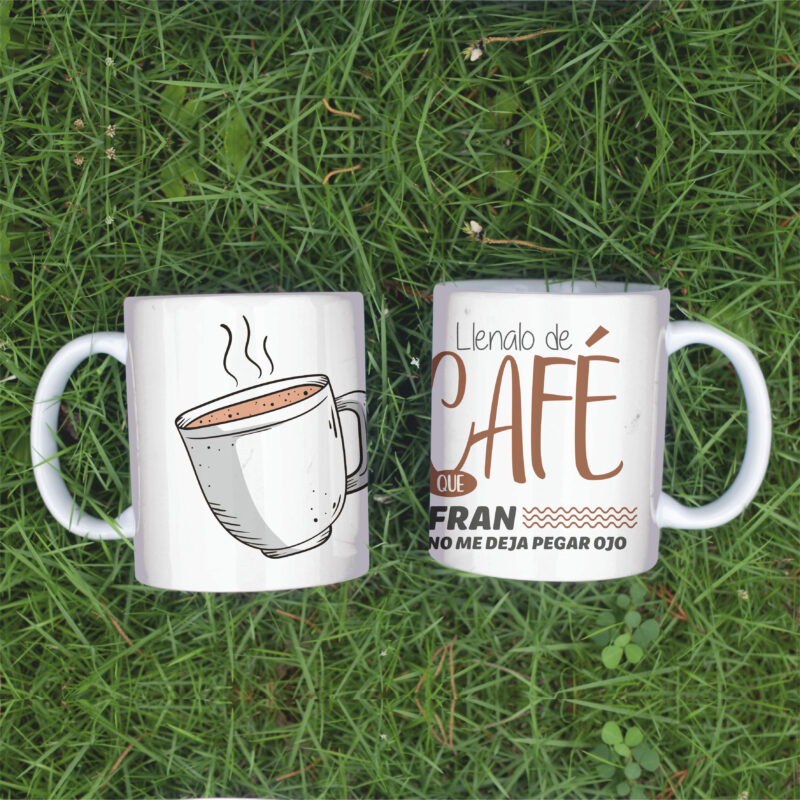 Taza "Llénalo de café que... no me deja pegar ojo"