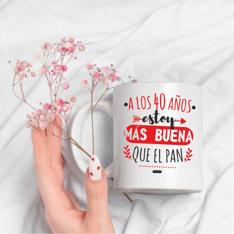 Taza "Estoy más buena que el pan"