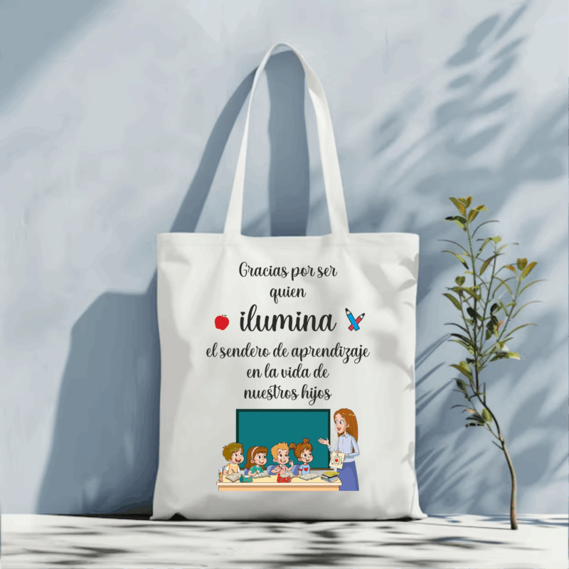 Tote bag “Gracias por iluminar el sendero de nuestros hijos”