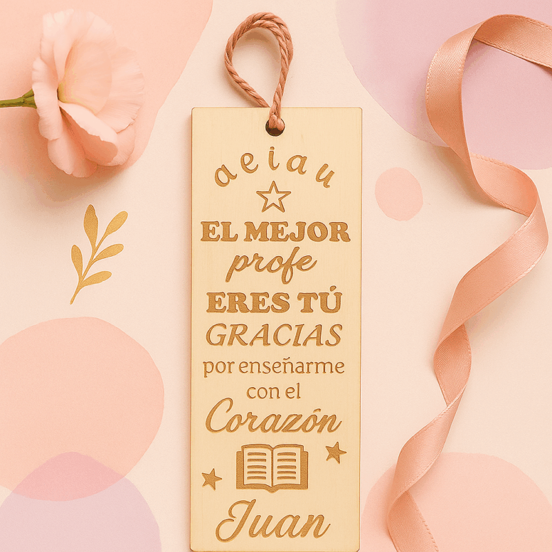 Marcapáginas "El mejor profe eres tú"