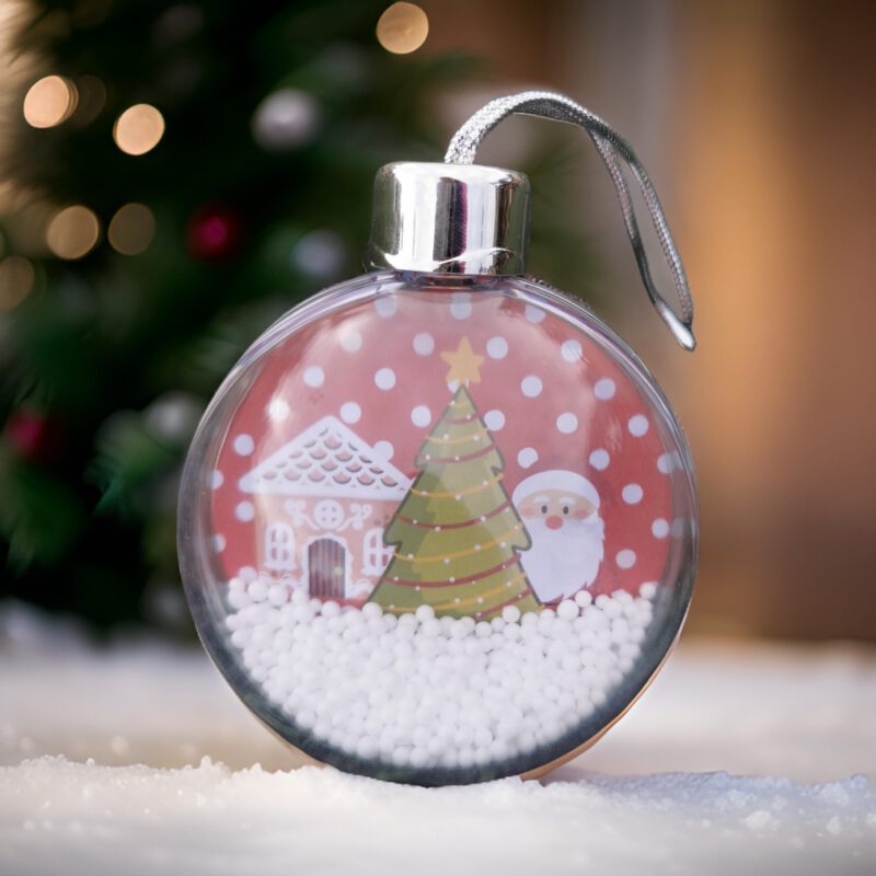 Bola de Navidad "escena papa noel"